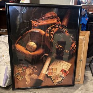Framed Baseball Fine Art Print By : Micheal Harrison  23x29